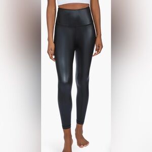 Lined Vegan Leather Leggings